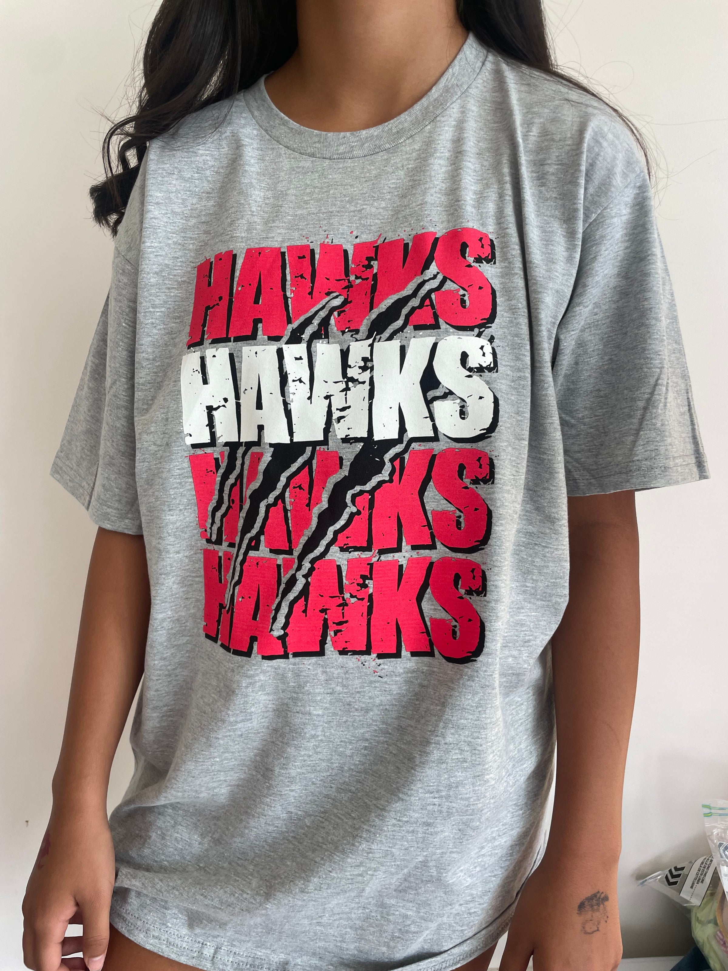 HUDSON HAWKS Red Crew Neck Shirt